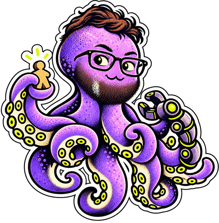 Octo holding a small human figure